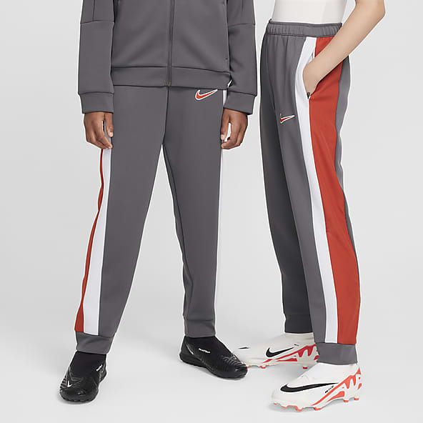Grey nike tracksuit with orange stripe on sale